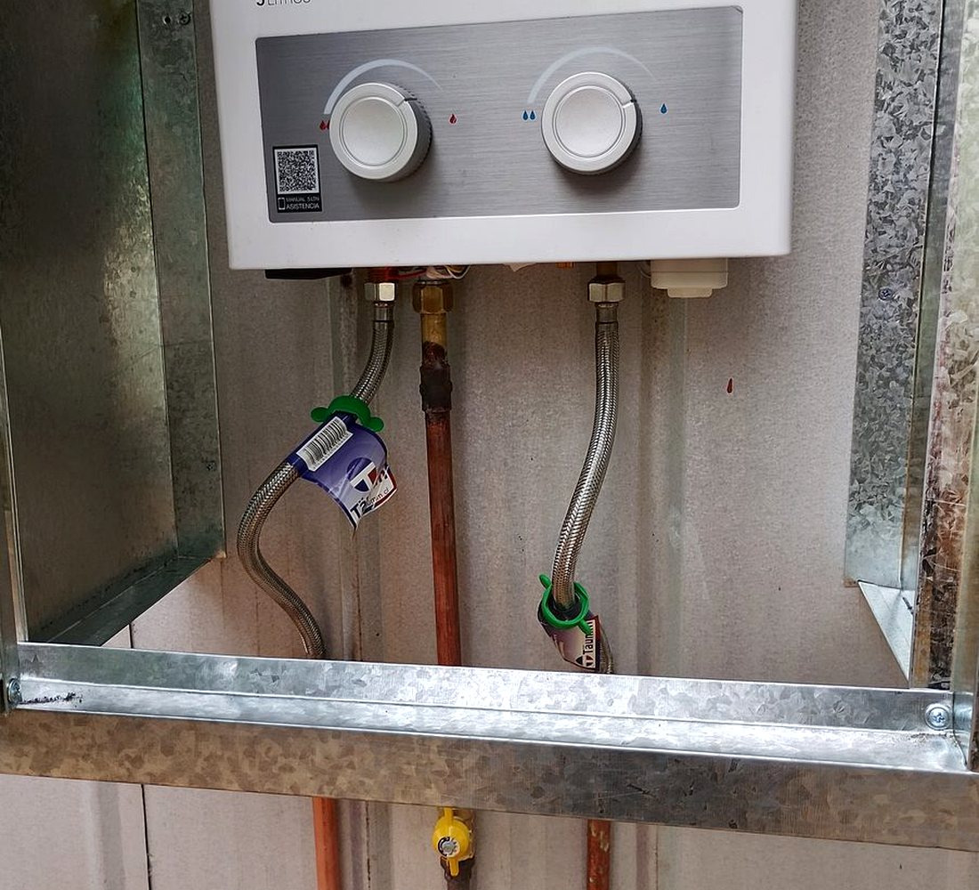 Red de gas instalada según normativa SEC por Maestro SEC